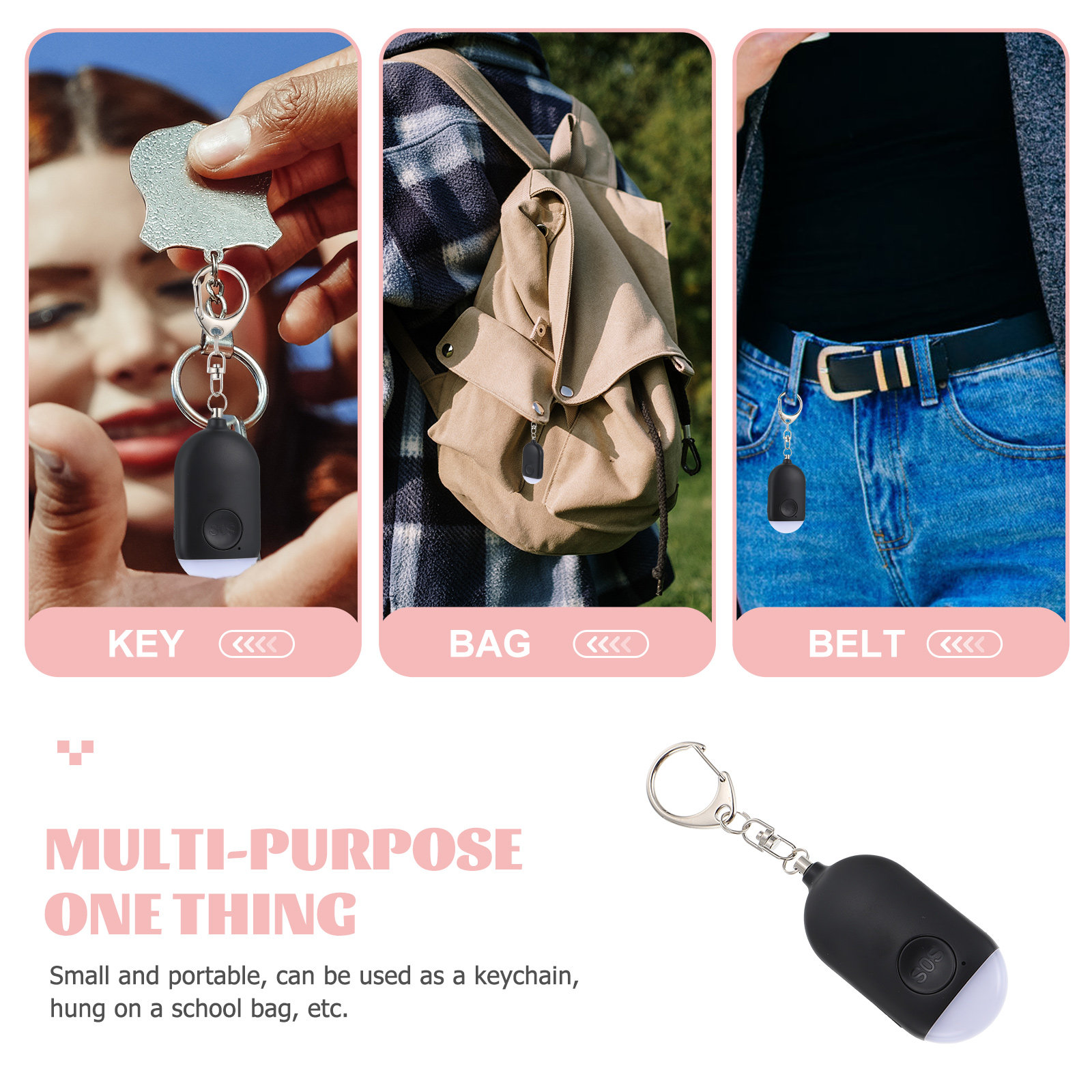 1Set Portable Personal Alarm f - Personal Alarm Keychain 评论和价格