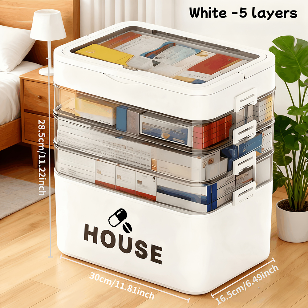 Large Capacity Multi Layer Tra - Medicine Cabinet Lock 评论和价格