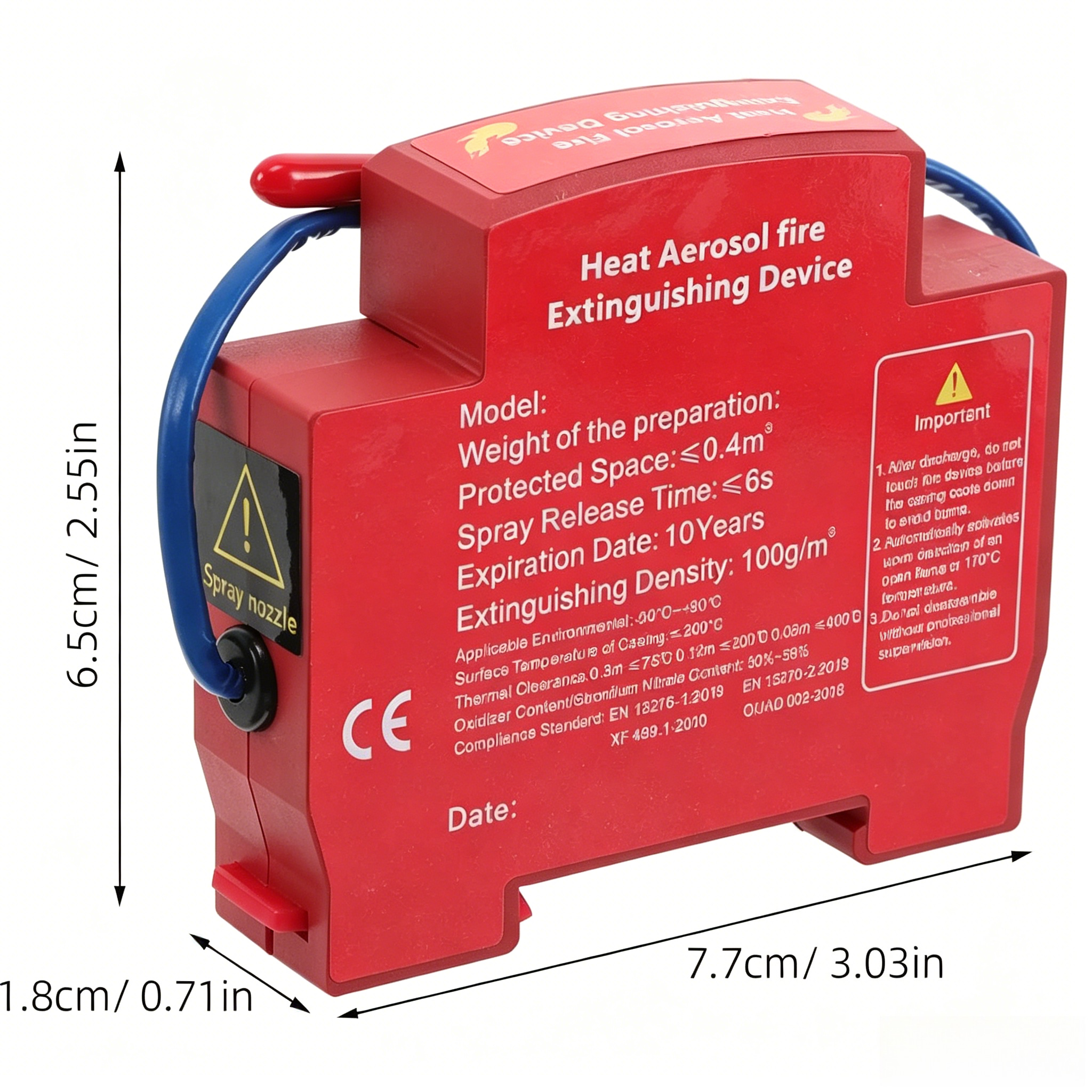 1Pcs Mini Fire Suppression Uni - Fire Extinguisher Small 评论和价格