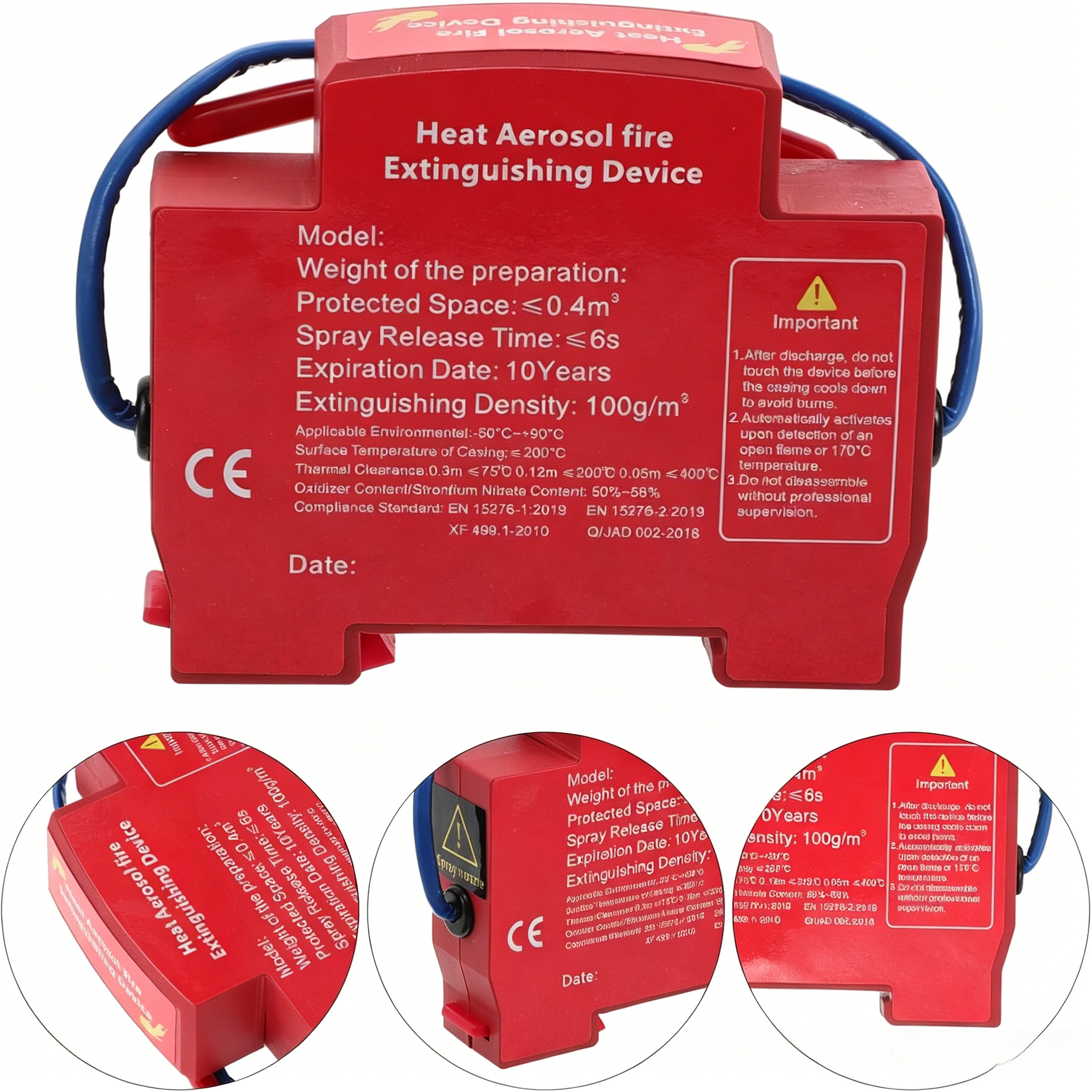 1Pcs Mini Fire Suppression Uni - Fire Extinguisher Small 评论和价格
