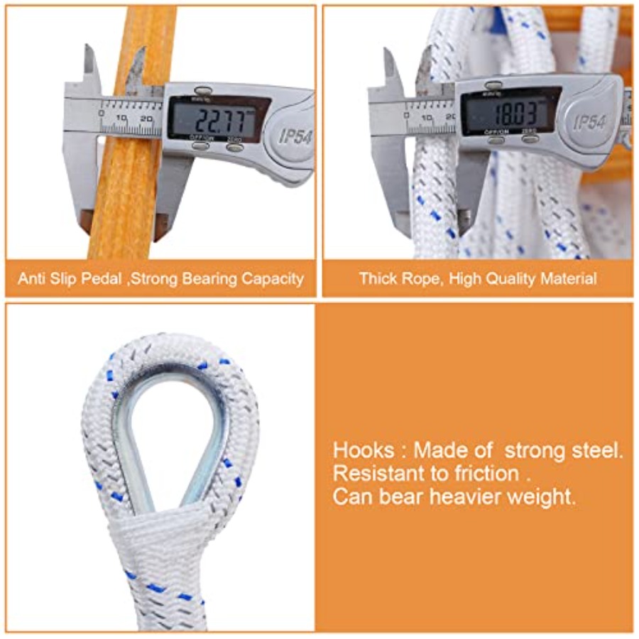 Rope Ladder, 49 Feet Emergency - Fire Escape Ladder 评论和价格