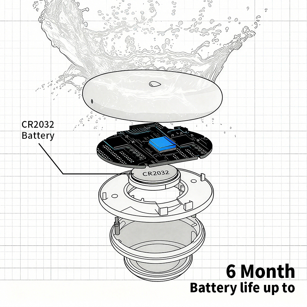 Zigbee Leakage Sensor LED Imme - Water Alarm Sensor 评论和价格