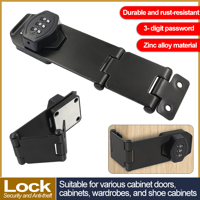 Black/Silver Zinc Alloy 3-digi - Medicine Cabinet Lock 评论和价格