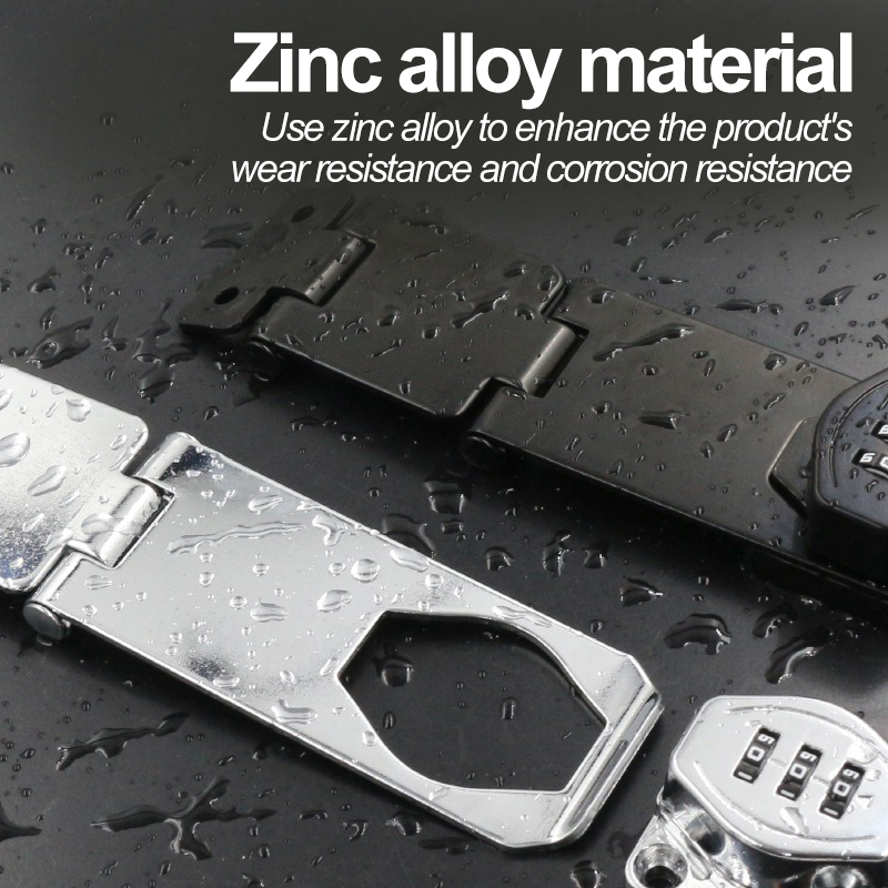 Black/Silver Zinc Alloy 3-digi - Medicine Cabinet Lock 评论和价格
