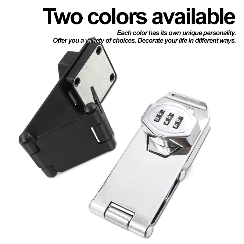 Black/Silver Zinc Alloy 3-digi - Medicine Cabinet Lock 评论和价格