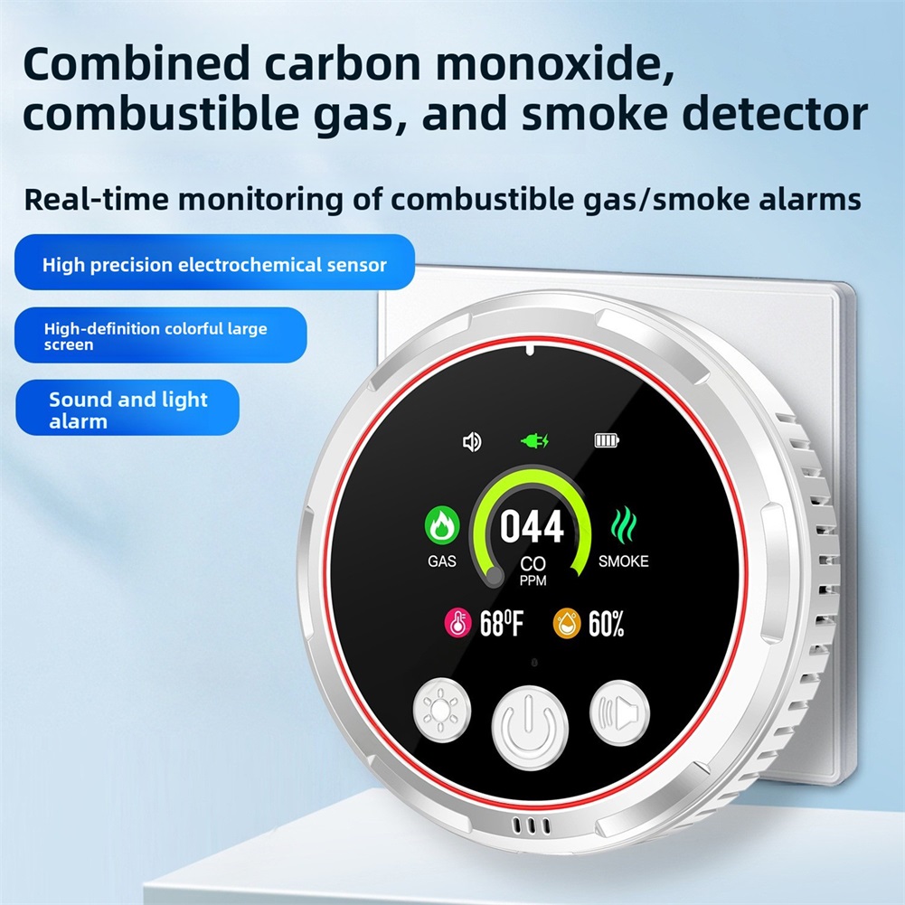 Home Safety Alarm,5 in 1 Carbo - Co Detector Plug 评论和价格