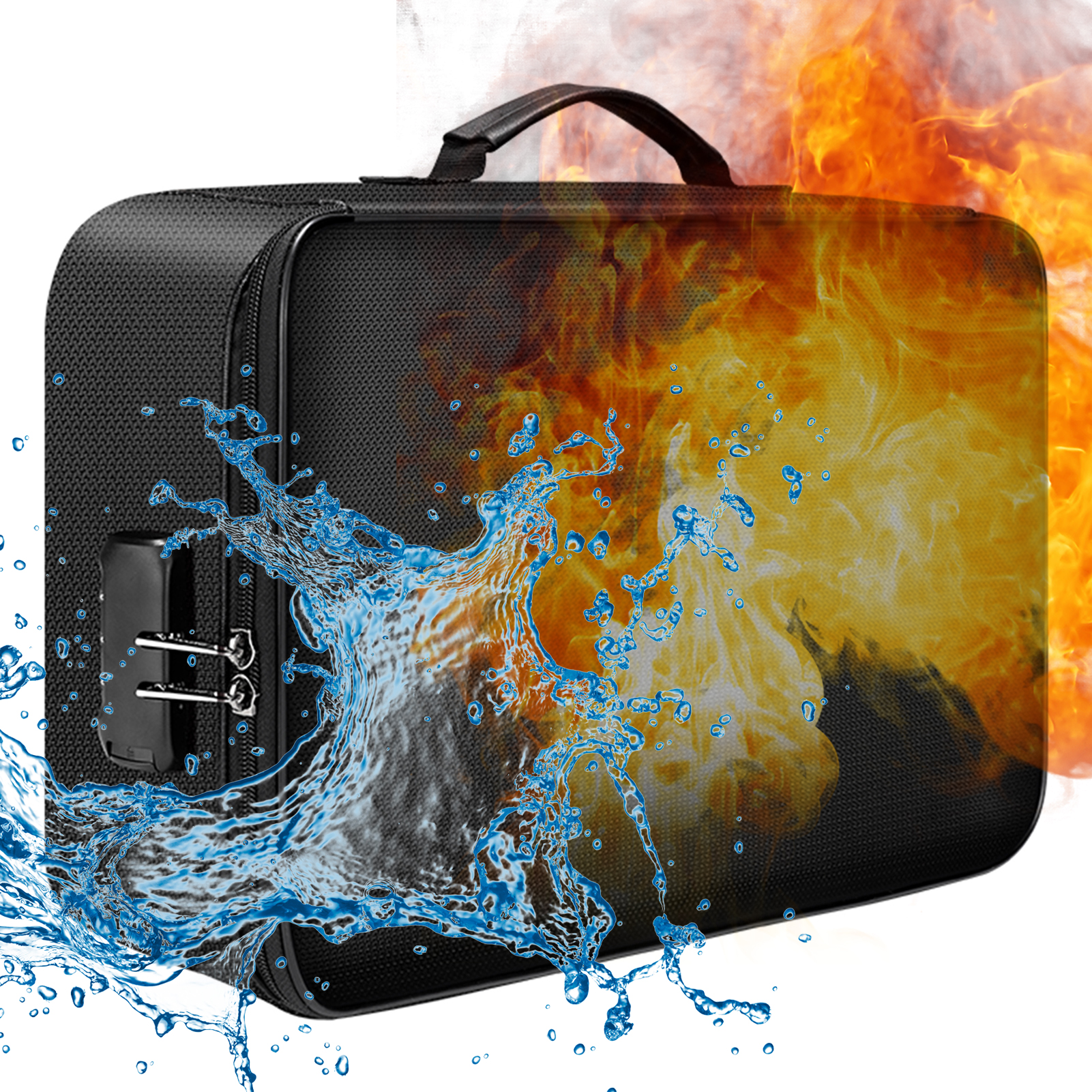 Fireproof Document Bag with Lo - Fire Safe Document 评论和价格