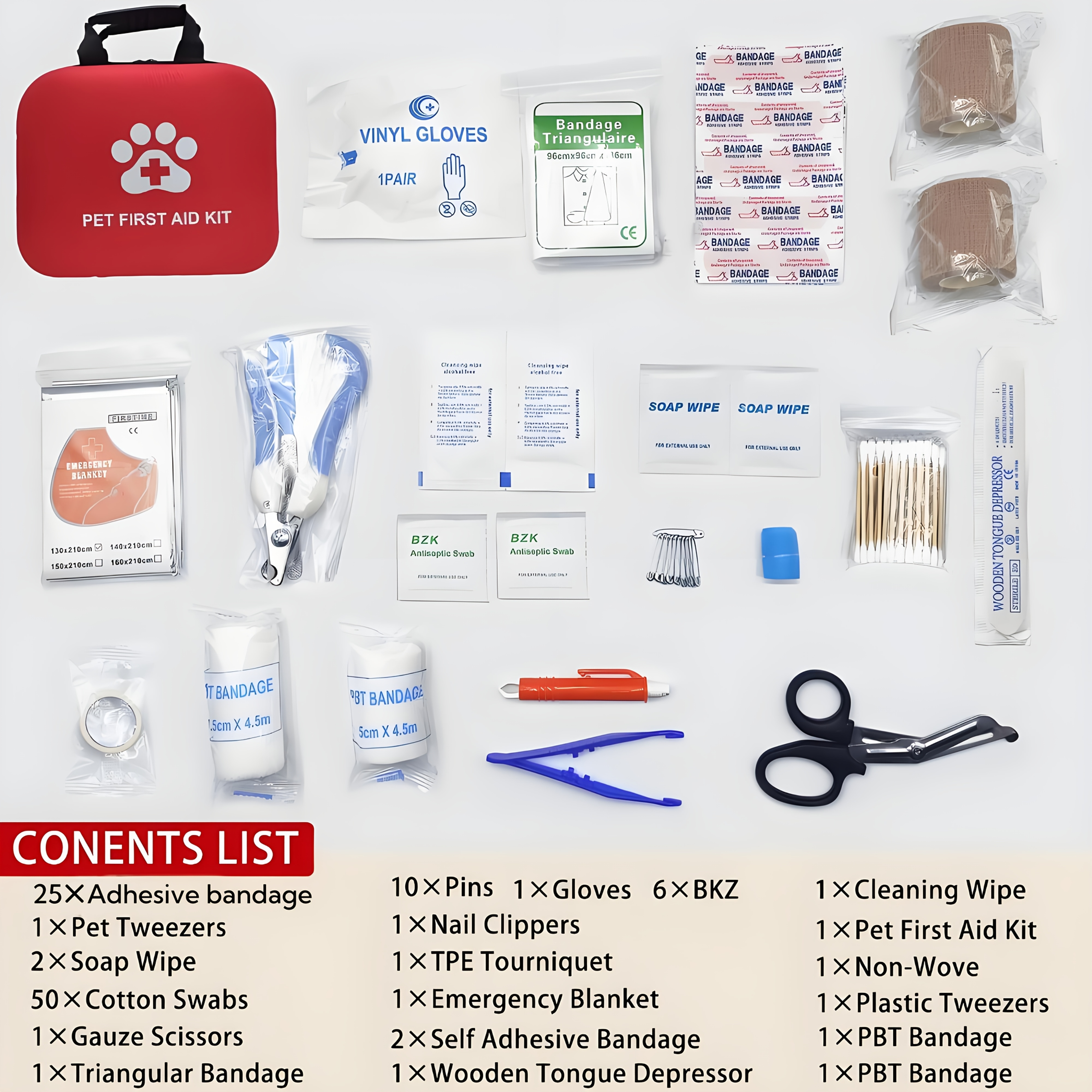 Portable Pet First-Aid Kit, Ca - First Aid Bag Kit 评论和价格