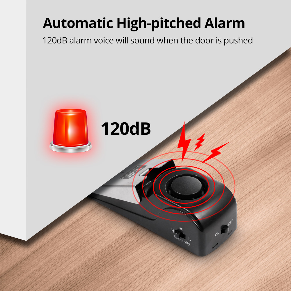 Door Stop Security Alarm 125dB - Door Stop Alarm 评论和价格