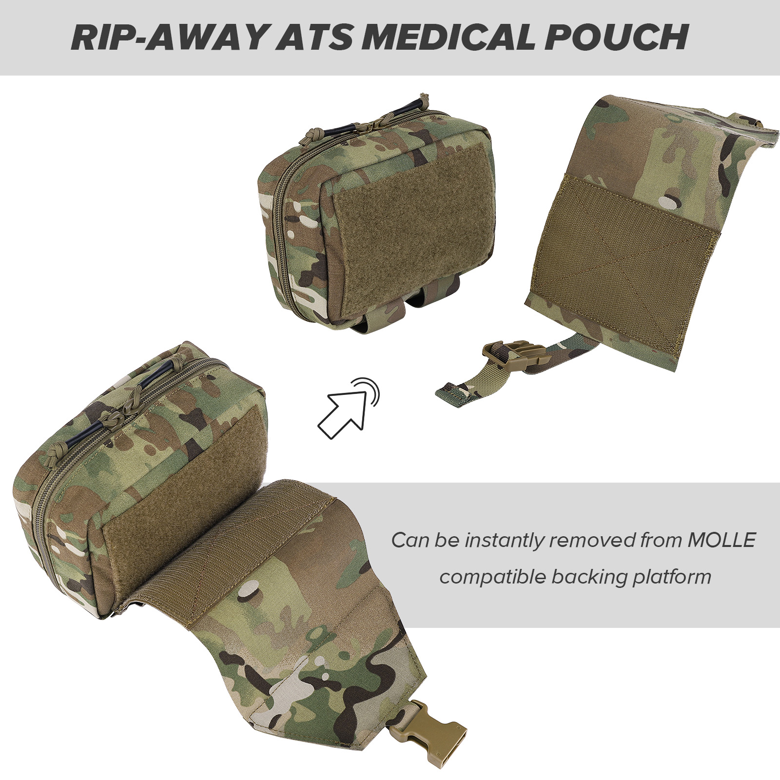 KRYDEX Tactical Tear Off Rip A - First Aid Bag Kit 评论和价格