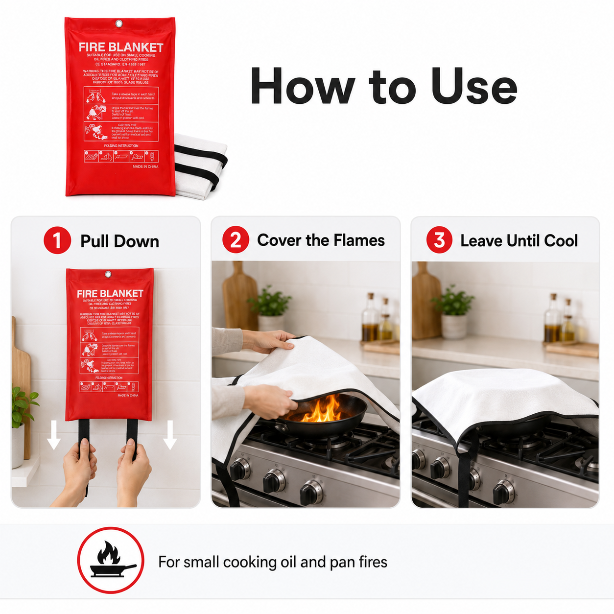 Emergency Fire Blanket For Hom - Fire Blanket Kitchen 评论和价格